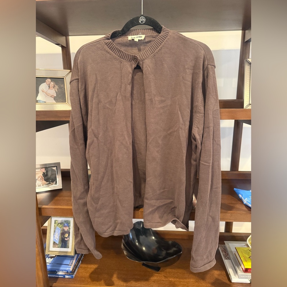 Djerf Avenue Dream Cardigan - Cocoa - Picture 2 of 5